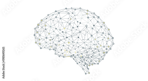 Neural Network Brain Concept, Artificial Intelligence and Cognitive Function