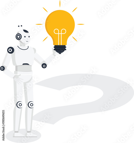 artificial intelligence, financial growth, investment strategy, future technology, business planning, money tree, white robot, searching opportunity, digital finance, data analysis, automation system,