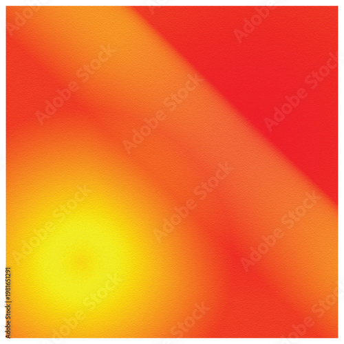 Abstract vibrant gradient vector graphic showing bright yellow and fiery red colors in artistic motion