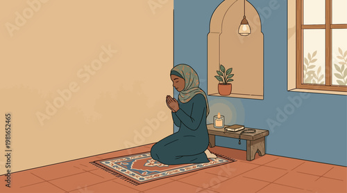 Woman Participates in National Day of Prayer at Home