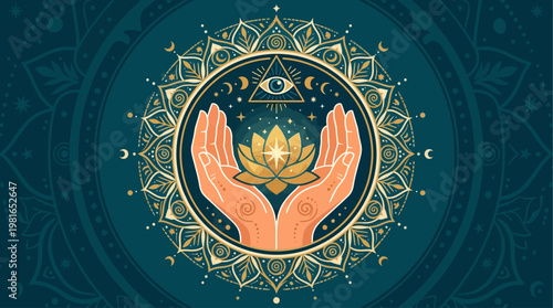 People observe National Day of Prayer in serene Landscape with Nature and Emotions