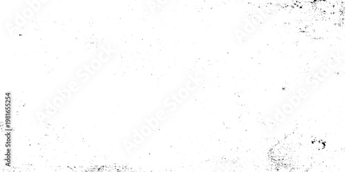 Grunge texture background with black speckles and dots on white surface vector illustration