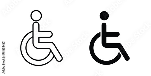 Disable icon pack flat black, Editable line icons