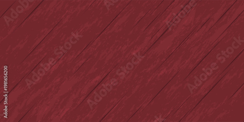 Dark red gradient background with diagonal stripes and rough surface texture, simple modern style. Eps10