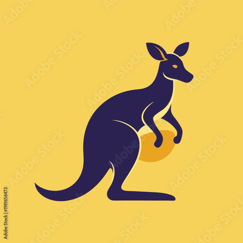 silhouette of a kangaroo with a joey in her pouch (1)(3)