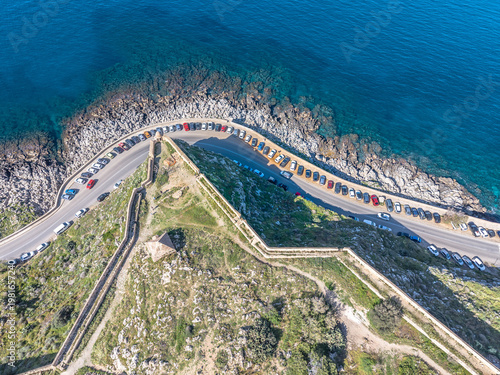 Rethimno city with the fortress of Fortezza, Crete, Greece.