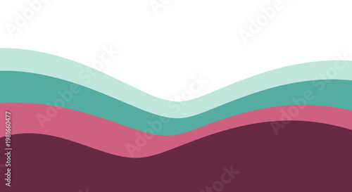 Abstract background with flowing waves of blue, teal, and deep pink colors, creating a smooth, modern, and visually appealing design for various applications