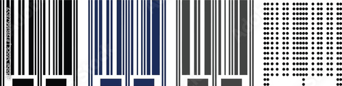 Barcodes of varying styles and color tones illustrate the diversity of tracking methods used in global retail and logistics.