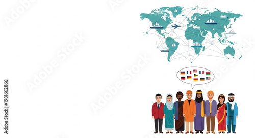 Diverse Cultures Unite - A Global Community of People and Traditions.
