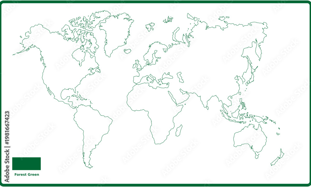 Fototapeta premium World Map Vector High Resolution Clean Design