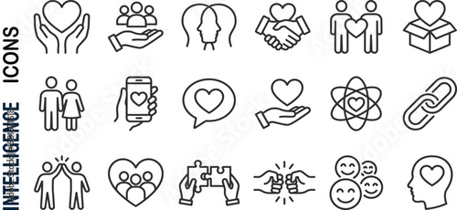 Set of hand drawn vector icons featuring a sketch illustration of flowers, animals like a cat and lion, and people in a doodle design symbol silhouette