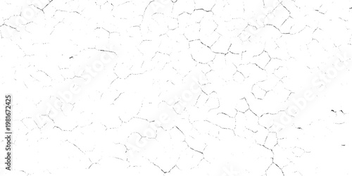 Cracked surface texture with black lines on white background for graphic design