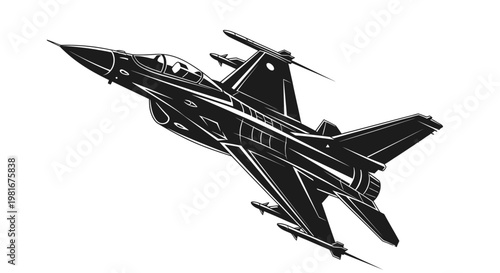 Powerful Military Jet Aircraft Soaring Through the Sky