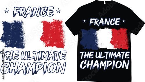 France soccer football championship t-shirt design