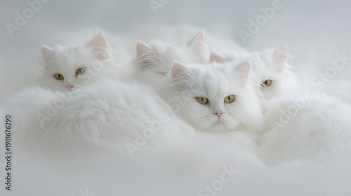 modern workspace featuring sleek laptop surrounded by hightech virtual elements and blurred white text bars