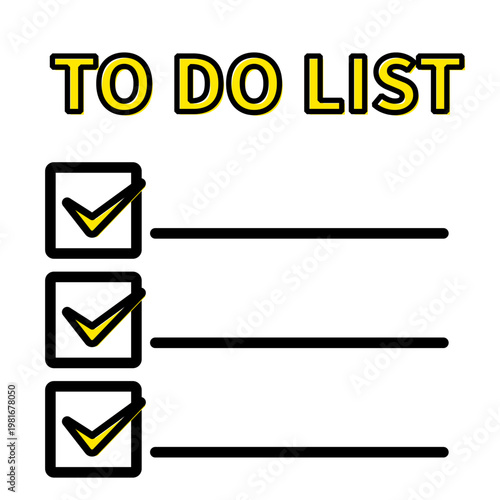 ToDoリストのチェック付き管理アイコン