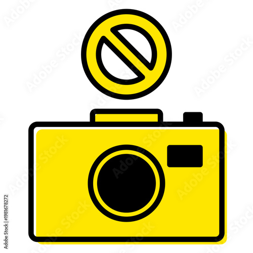 撮影禁止 カメラ NG アイコン
