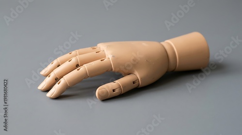 Realistic 3D Model of Human Hand with Segmented Bone Structure for Medical or Educational Use