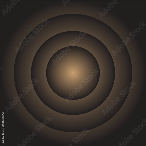 vector illustration of a glowing circle
