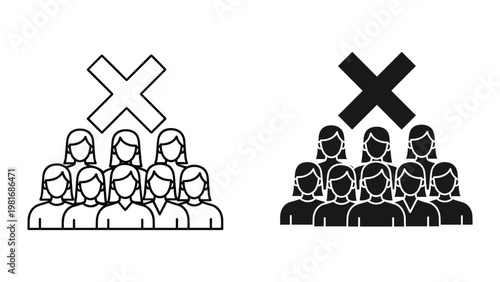 Anonymous women faces privacy conceal concept