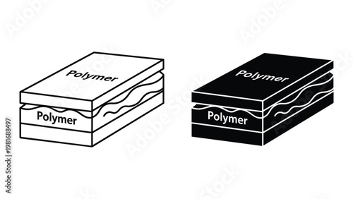 Layered polymer material cross section design