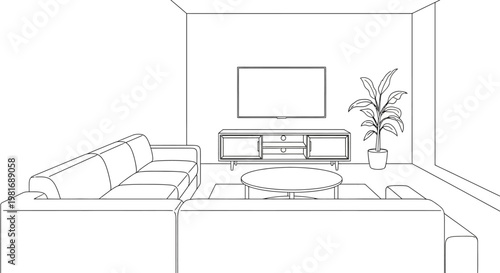 Modern Living Room Sectional Sofa Entertainment Center.