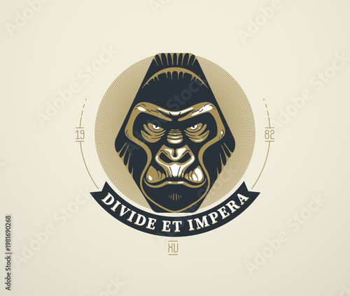 Dominant gorilla symbol emb...