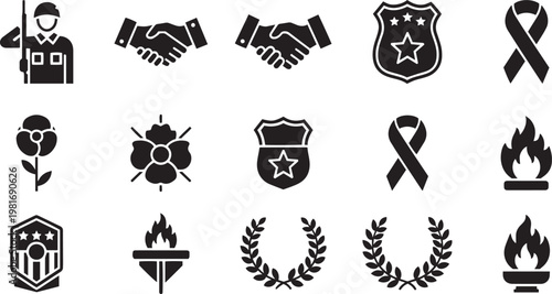 Memorial day remembrance honoring heroes with patriotic symbols and tributes