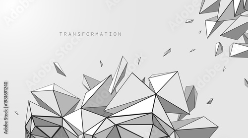 Structural transformation of fragmented forms into a coherent system, expressing process, balance, logic, and the evolution of complex integrated structure.
