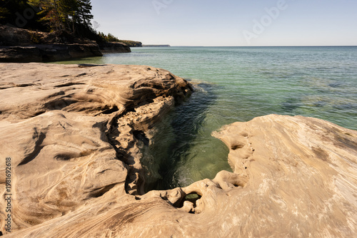 Pictured Rocks National Lakeshore sandstone erosion Lake Superior