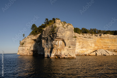 Indian Head Rock at Pictured Rocks National Lakeshor Lake Superior