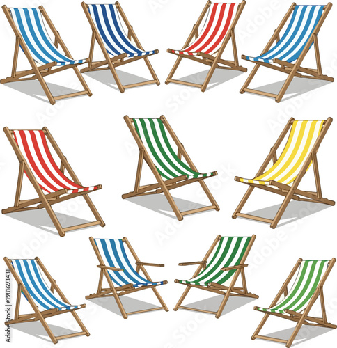 deck chairs on the beach