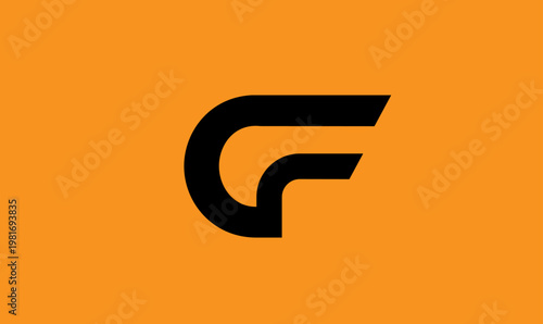 Foto ora, cf logo, c f logo, letter cf logo, monogram logo, abstract logo, modern log