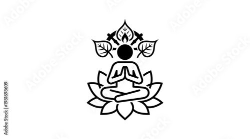 Zen Meditation Symbol Depicting Enlightenment