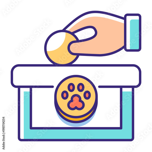 This Donation icon is suitable for pet adoption, etc