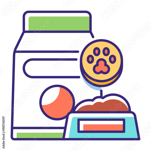 This Food icon is suitable for pet adoption, etc