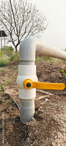 valve pipe at agriculture field