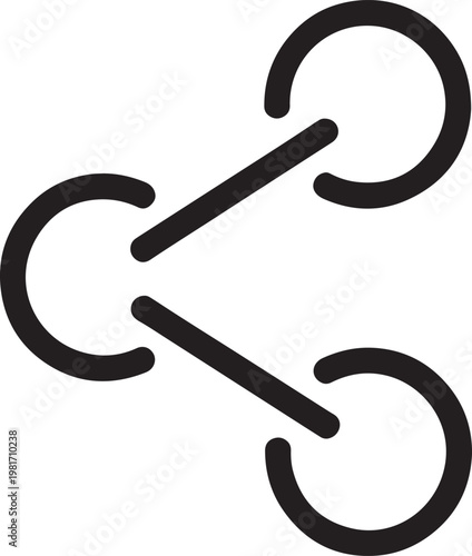 Link Chain Icon Symbol for Connection and Unity