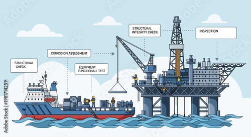 Offshore Oil Rig Inspection and Maintenance Operations