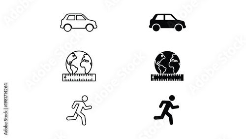 Comparing carbon footprints of transportation modes and global impact awareness
