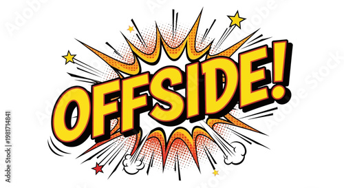 Comic Book Offside Word Explosion