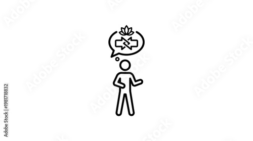 Person Thinking About Problem Solving and Solutions