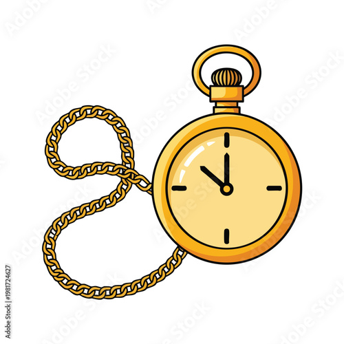 Vintage Pocket Watch with Chain Classic Timepiece for Collection or Fashion Accessory