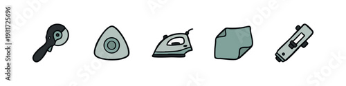 Garment Care Pattern Making and Fabric Textile Icons