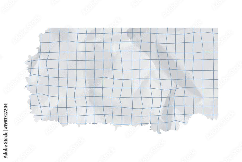 Φωτογραφία Paper piece rip for background torn square grid and school education collage vector