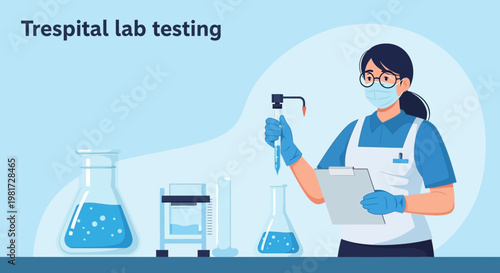 Healthcare professional performing lab testing with pipette and equipment, medical research concept