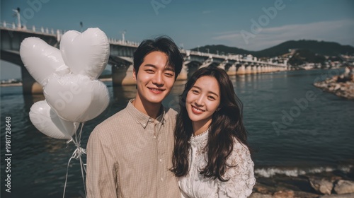 Happy Wedding couple in wedding party,Young joyful bride and groom emotionally dancing,honeymoon and romantic time,valentine,sweet moment,copy space.