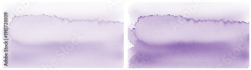 Purple watercolor wash background, soft violet ink splash texture, set of 2 artistic lavender paint strokes for wedding invitations and branding