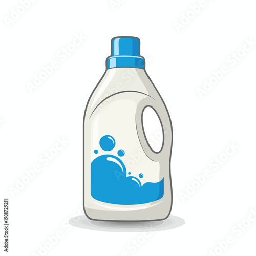 Clean Laundry Detergent Bottle for Washing and Laundry Care