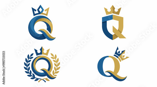 A collection of exquisite crown logo designs showcasing elegance and authority, perfect for brands in luxury goods, royalty, or high-class services.